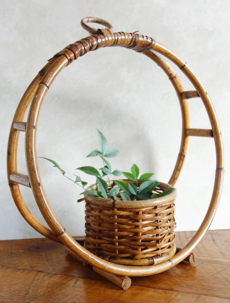 Cane Ring Hanging Planters