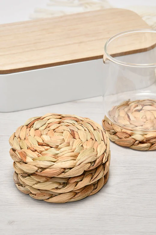 Premium Quality Water Hyacinth Coaster (Set of 6)