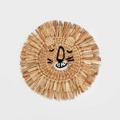 Water Hyacinth Lion Wall Hanging