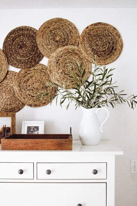 Water Hyacinth Wall Decor (Set of 8)