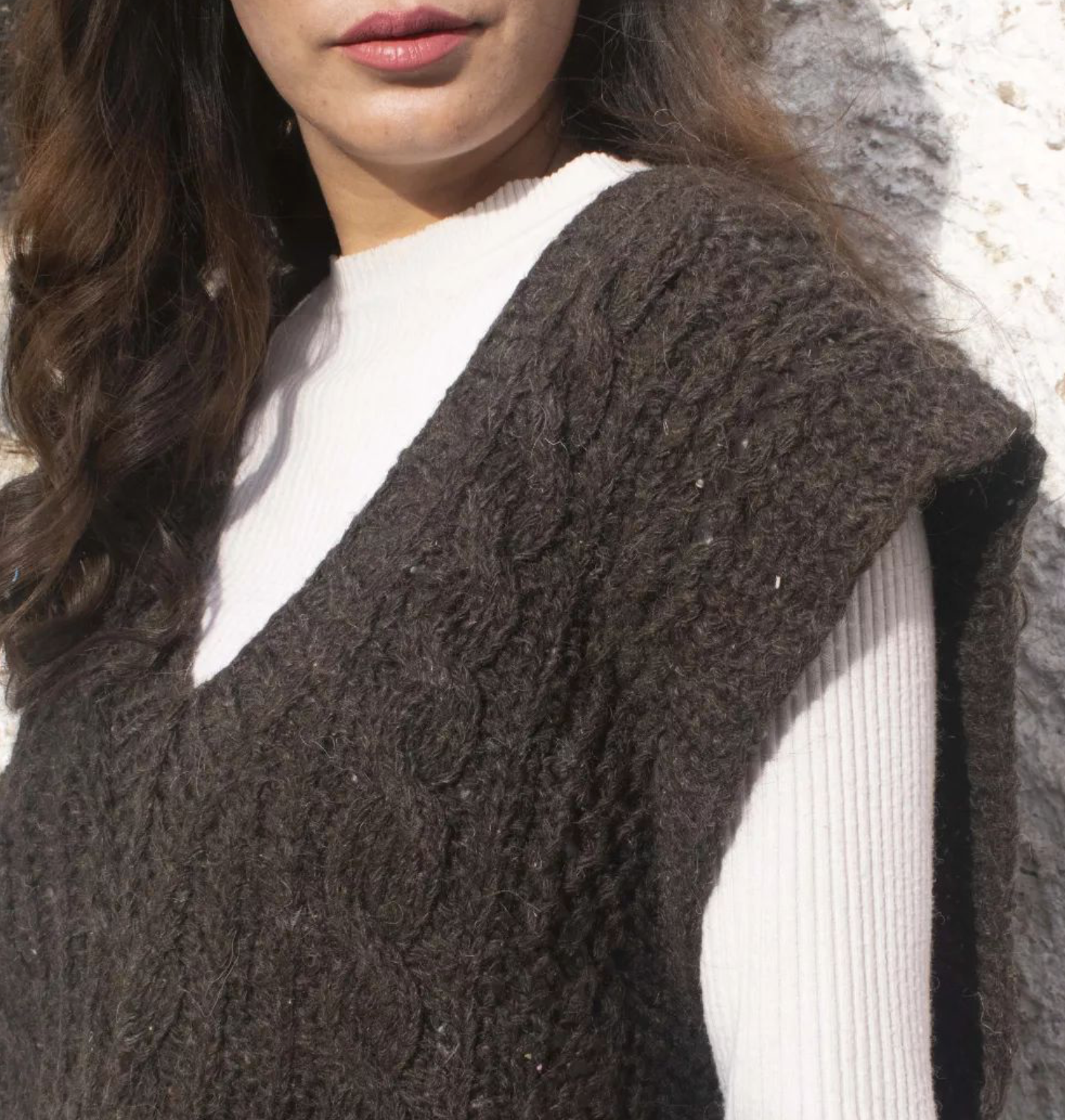 oversize sleeveless cardigan pashmina 3