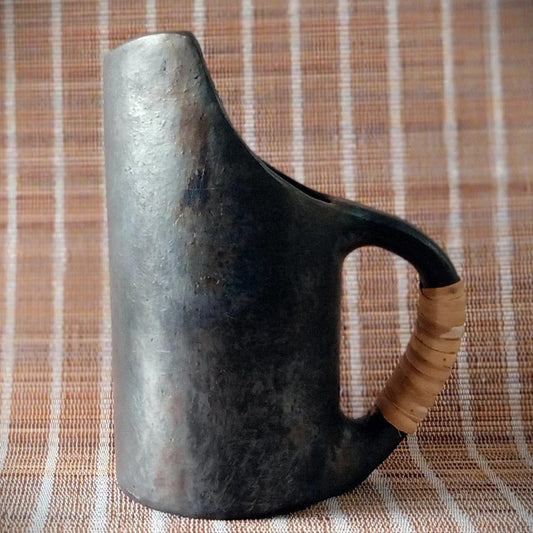 Black Pottery Jug