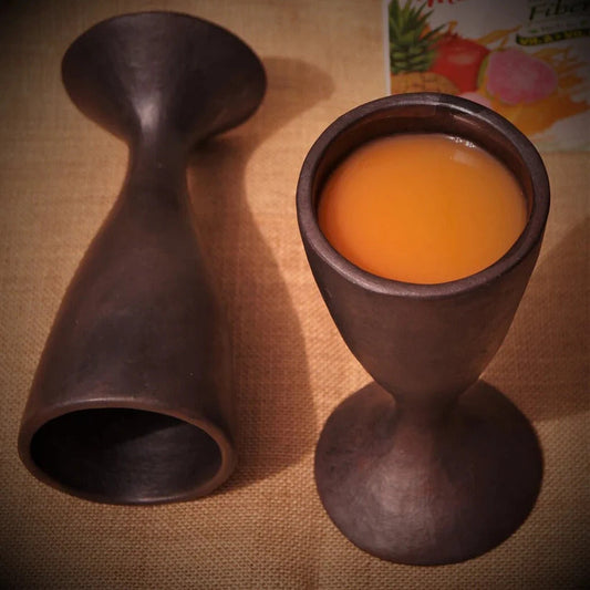 Black Pottery Jigger