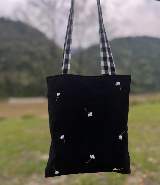 Cotton Embroidery Tote Bag
