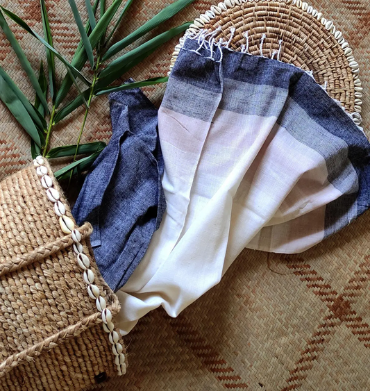 Cotton x Eri Silk Stole 3