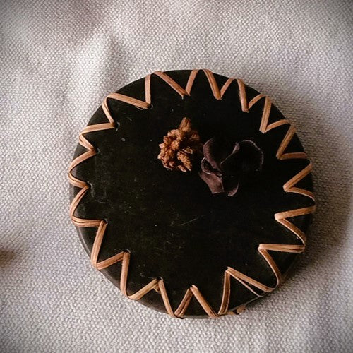Black Pottery Coaster